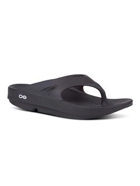 OOFOS OOriginal Thong Recovery Sandal Black M6 W8